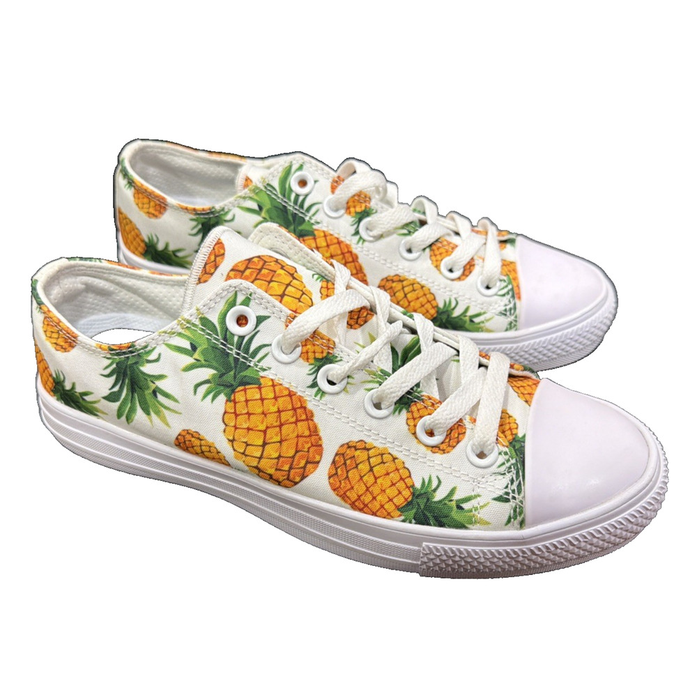RAAD Shop Pineapple Print Low Top Sneakers Women’s 8.5 / Men’s 7